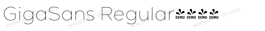 GigaSans Regular字体转换